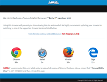 Tablet Screenshot of lucid8.com